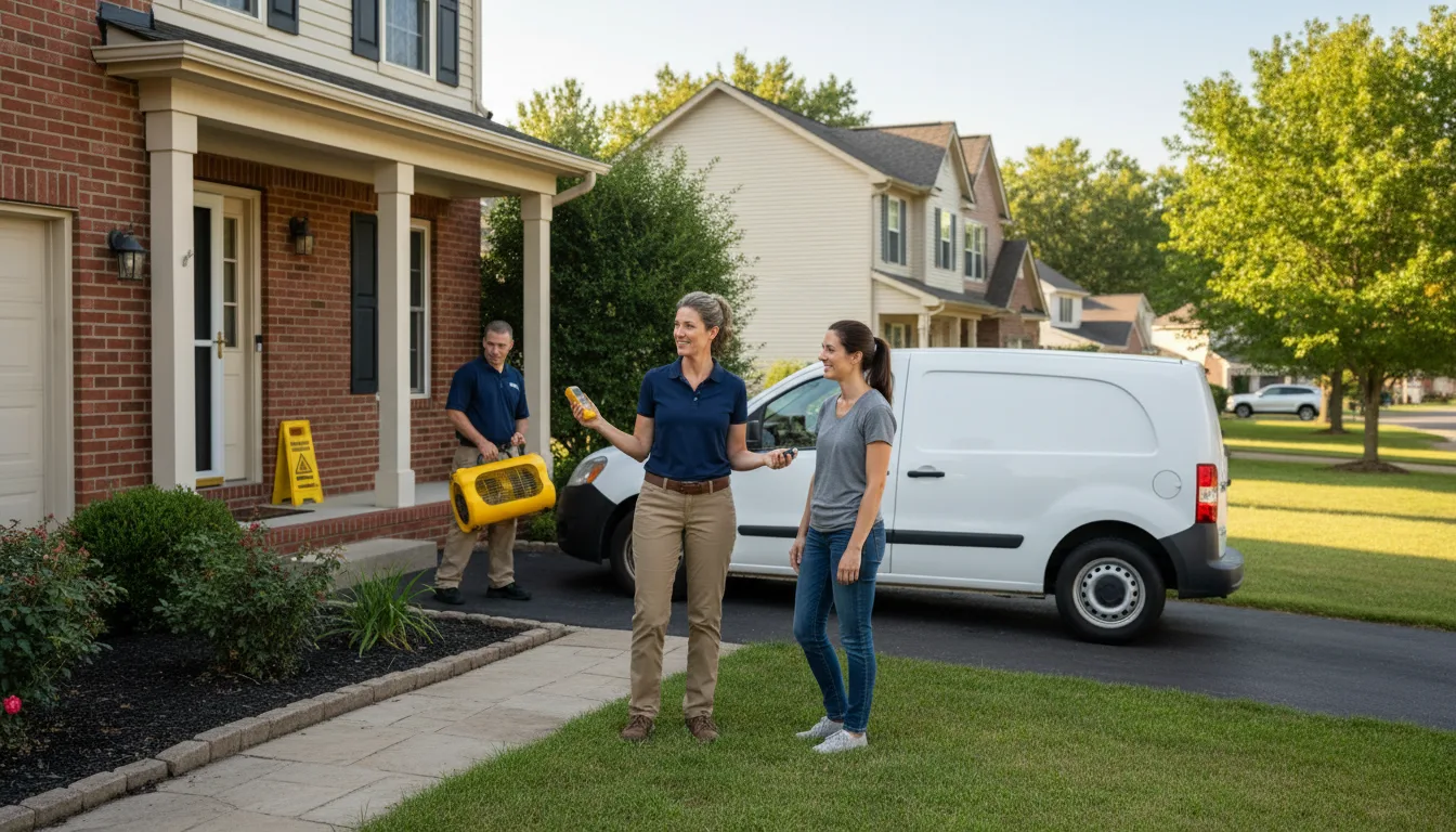 Residential water damage restoration in Montoursville, PA